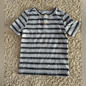 Old Navy Black and Gray Striped Kids Tee